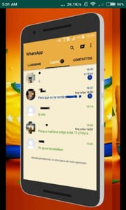 Yellow Color GBwhatsapp Themes