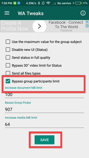 add more participants in Whatsapp group 4