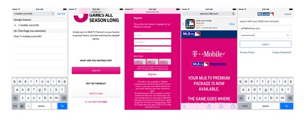 MLB TV Premium Account Free t-mobile