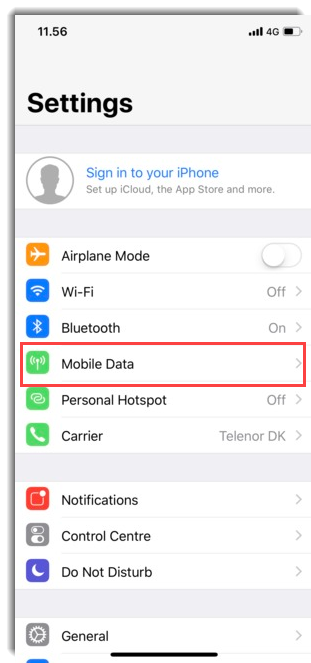 Enable Only 4G Mode iPhone X