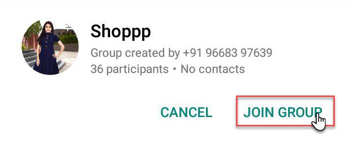 tap on join group