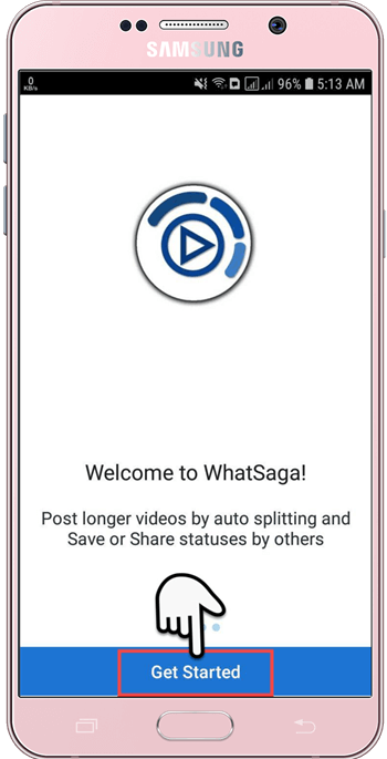 use Whatsaga App step 1