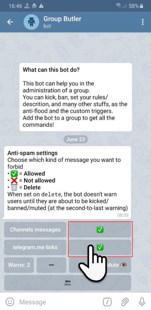 anti-spam setting image 2