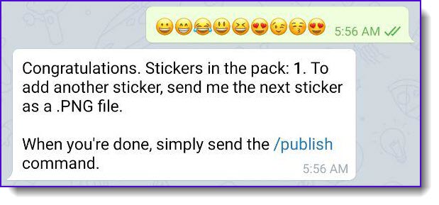 create telegram stickers step 9