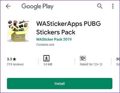 wa stickers apps pubg