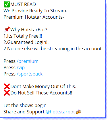 Free Hotstar Premium Account Username and Password 6