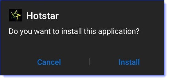 do you want to install hotstar premium apk
