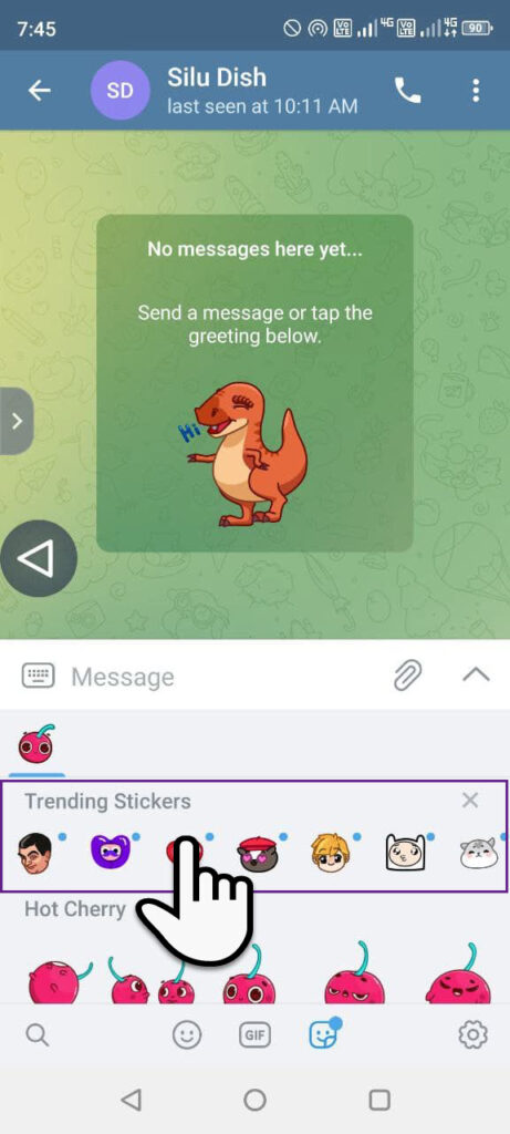 How to Add Stickers on Telegram App 2